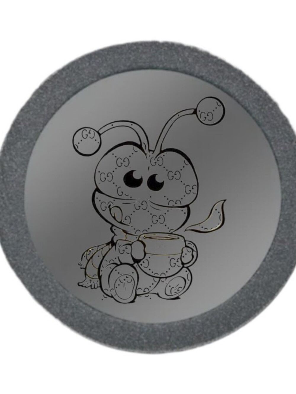 Cricket Luxury Mirror Accent - Gray
